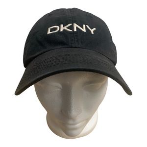 DKNY Authentic Retro Jeans Baseball Cap Adjustable Logo Metal Clip Strap
